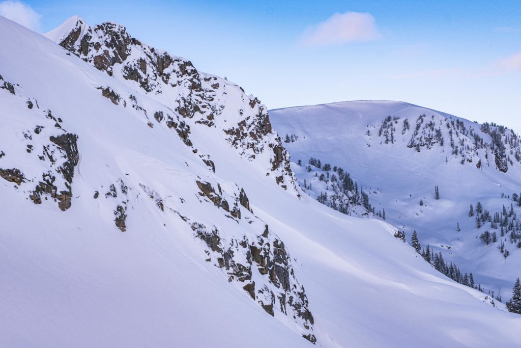 Bluebird ski days by bike