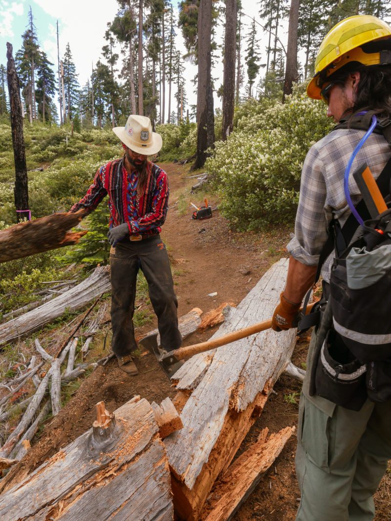 Trail maintenance with the Oregon Timber Trail Alliance