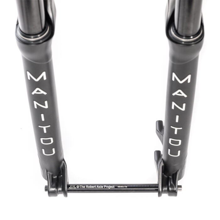 Manitou mastodon fork fit kit to mount a bike rack on a manitou mastodon fork