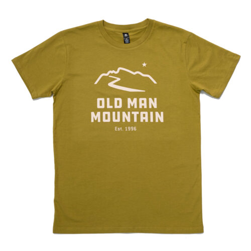Old Man Mountain Logo Tee Shirt in Moss Green