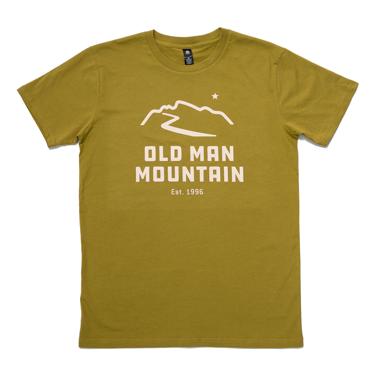 Old Man Mountain Logo Tee Shirt in Moss Green