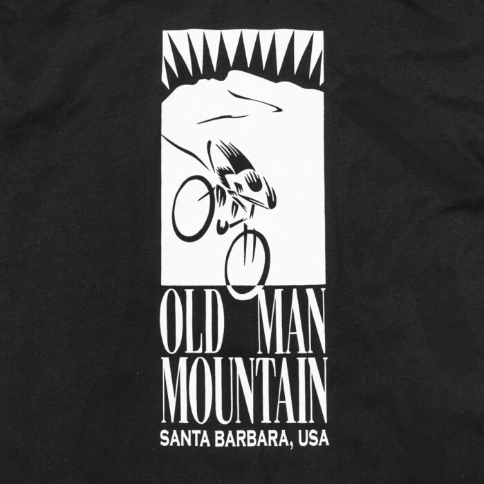 Old Man Mountain Origins Logo Long Sleeve Black Tee Shirt