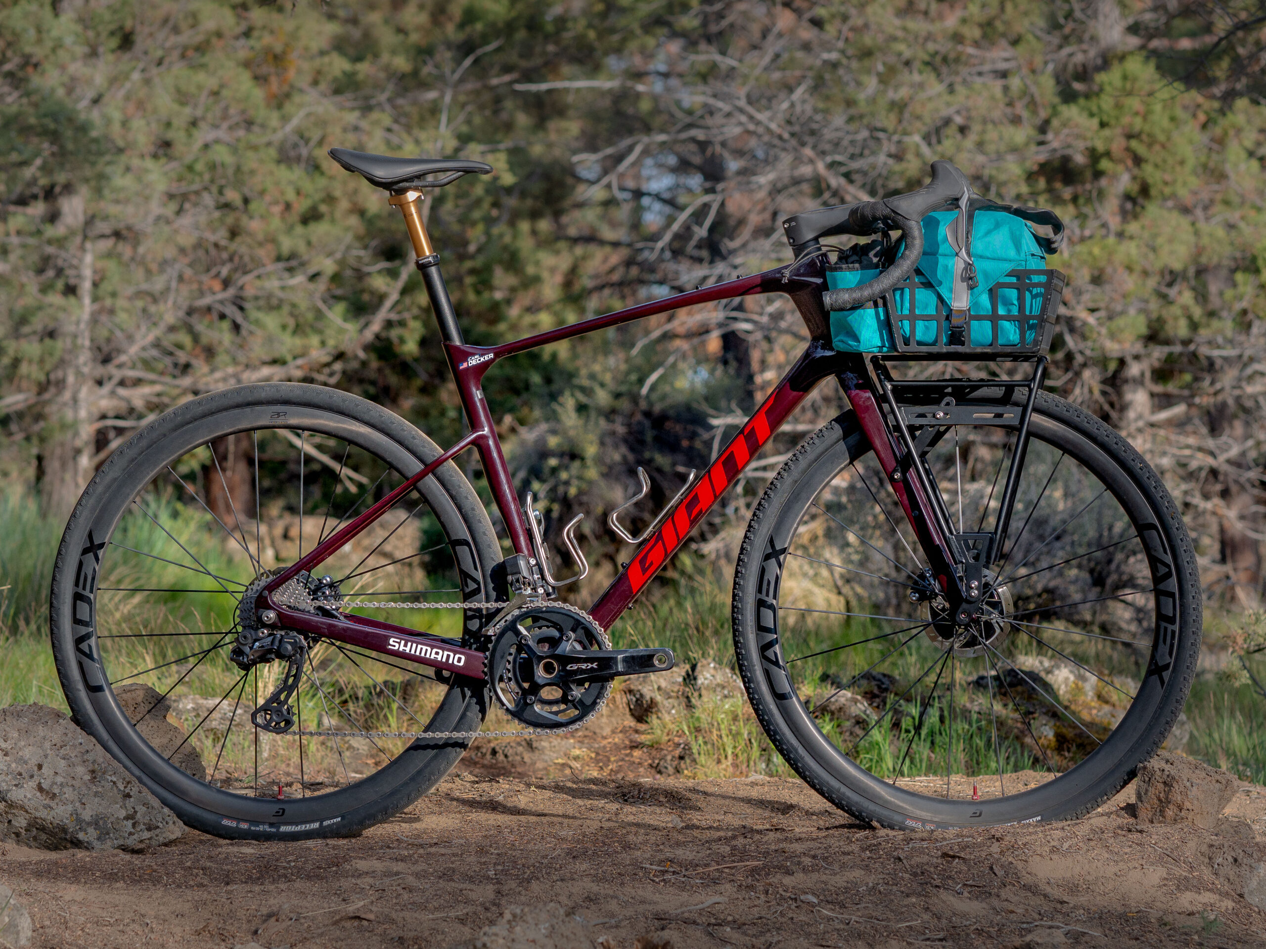 Bike Basket on a gravel bike