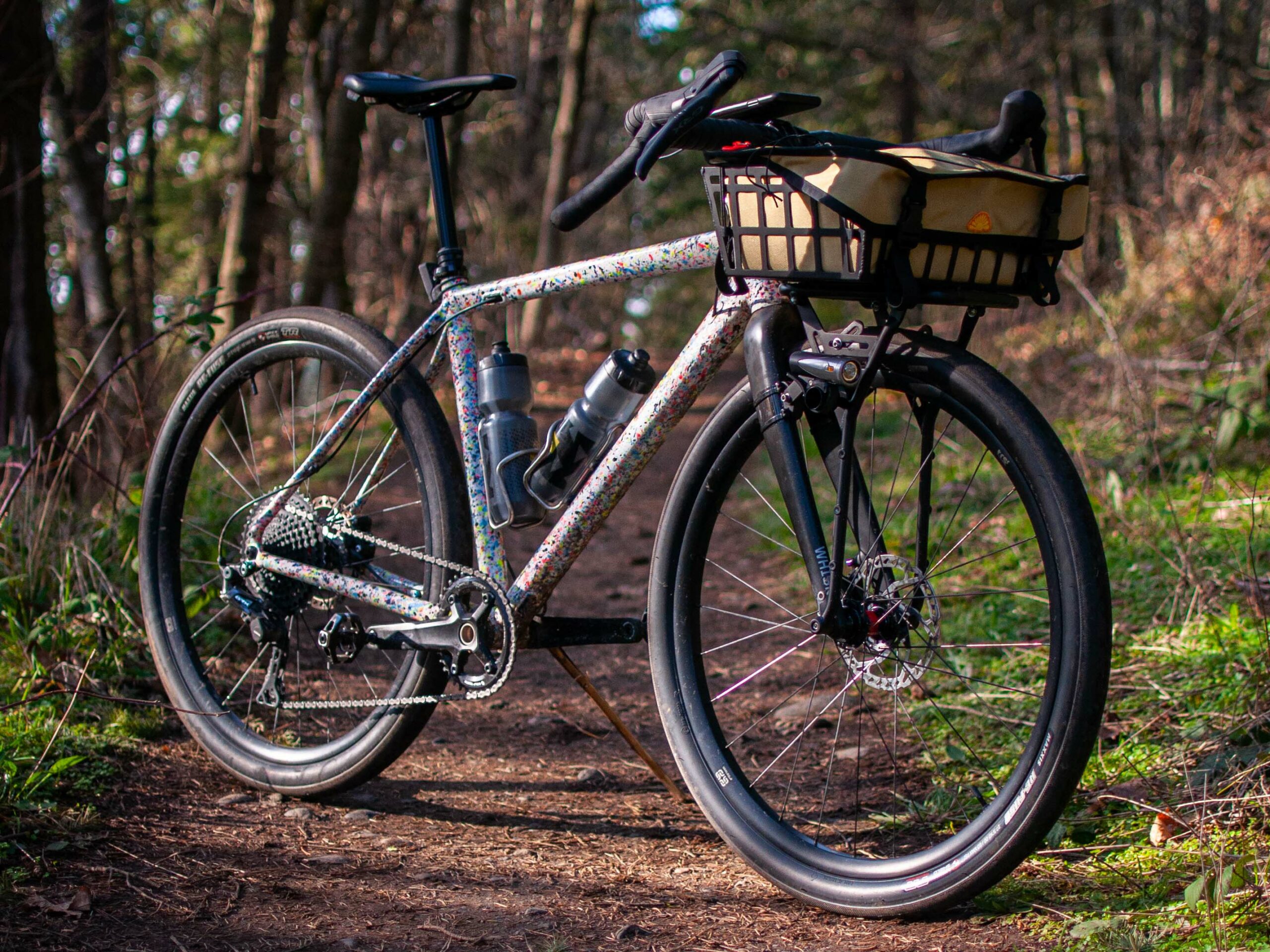 Bike Basket for a gravel bike