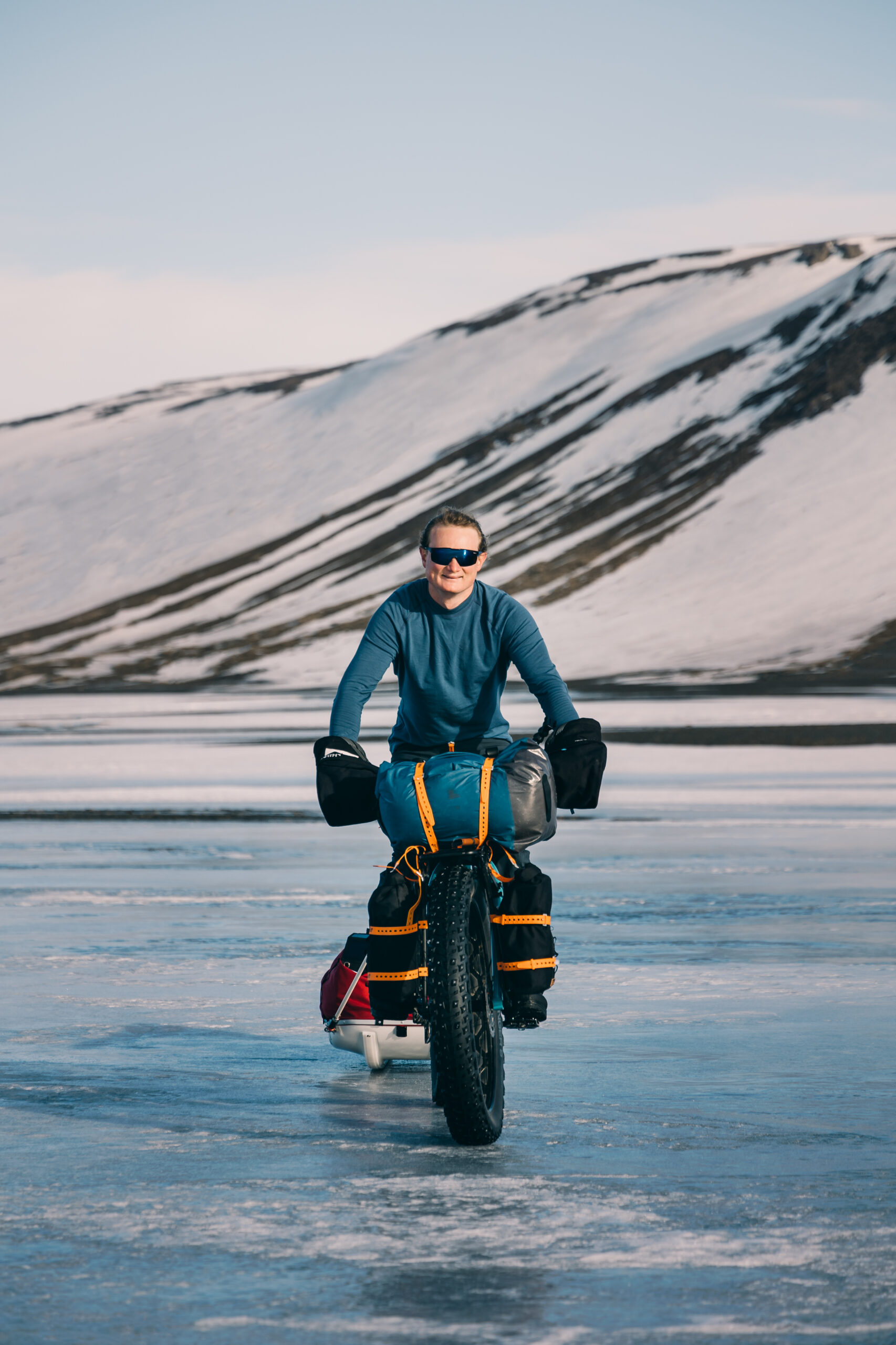 Joffrey Maluski during his bikepacking trip across Iceland