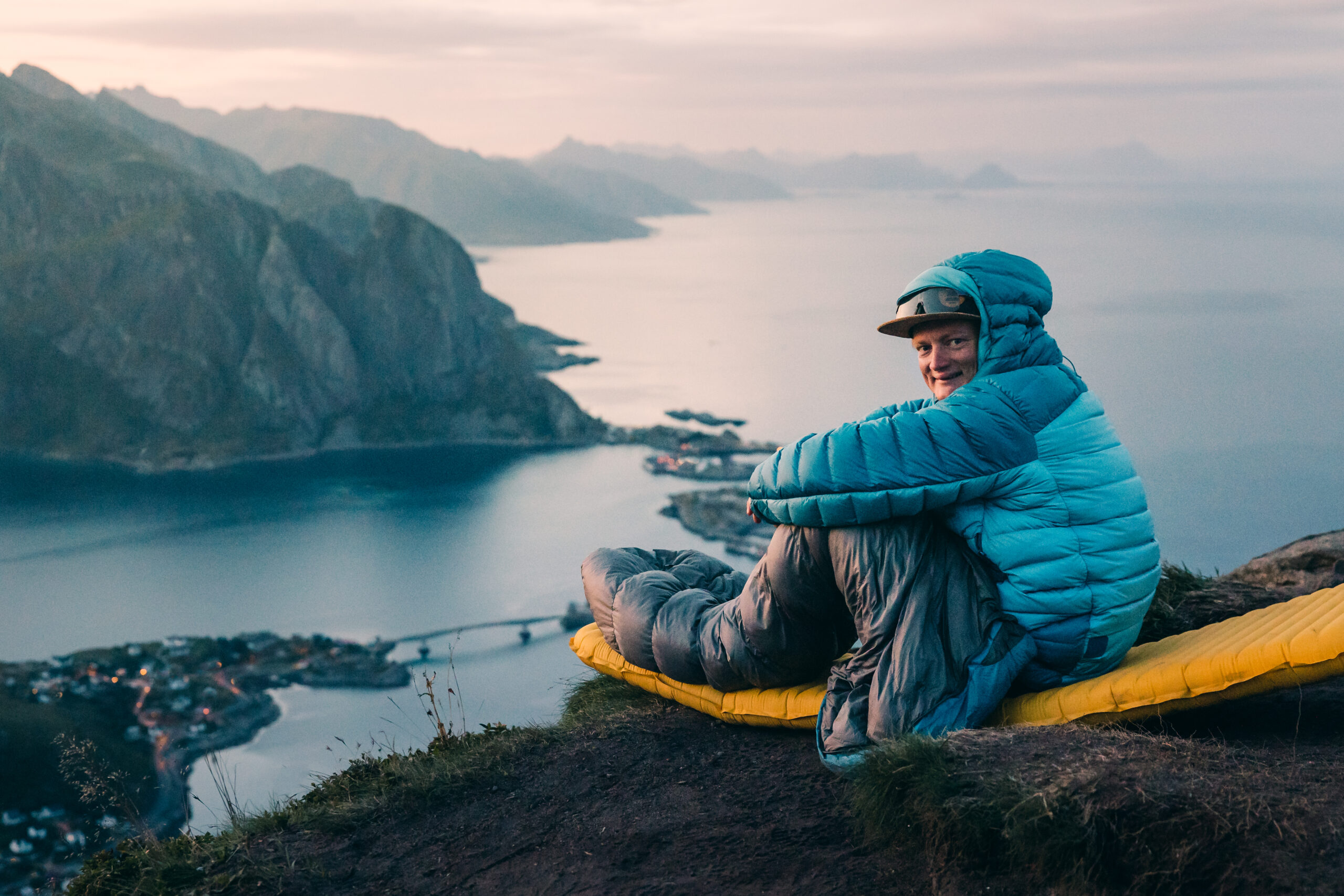 Joffrey's camp during a bikepacking trip in Lofoten, Norway