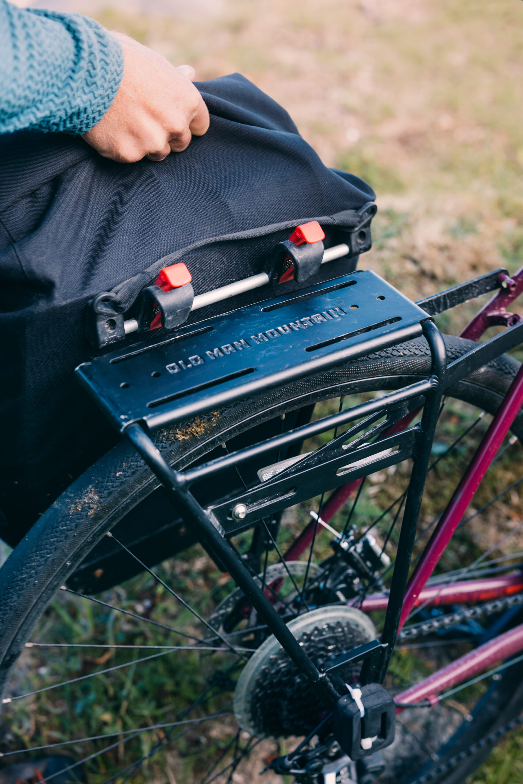 Old Man Mountain Divide rack being used for bikepacking trip across Lofoten Norway