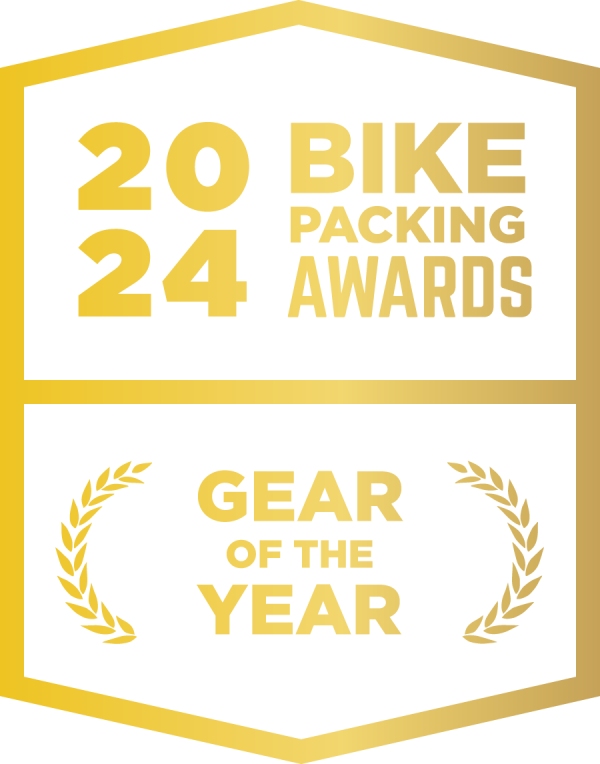 Bikepacking.com Gear of the Year badge for 2024.