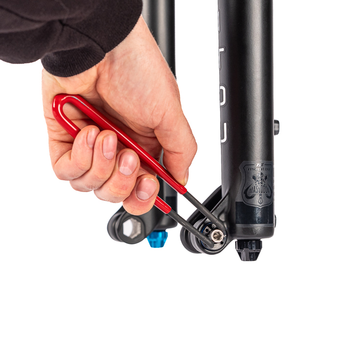 SET725-22 Manitou mastodon fork fit kit to mount a bike rack on a manitou mastodon fork