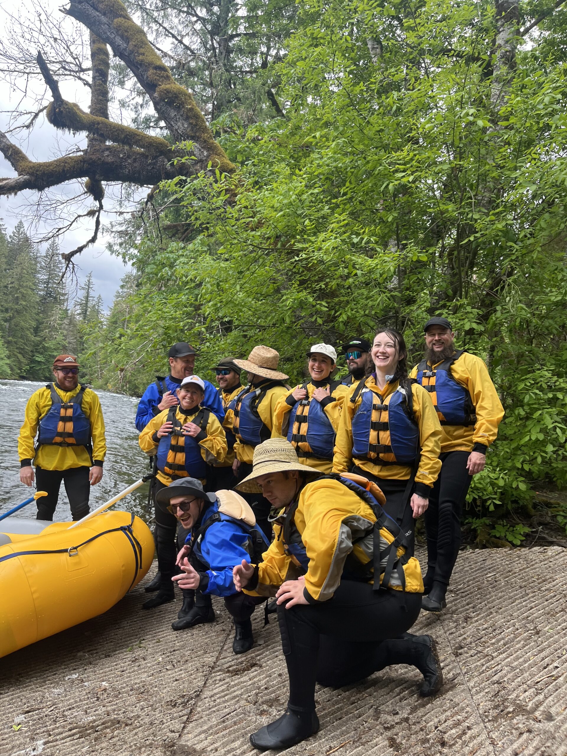 The OMM/RAP crew takes on rafting the Mackenzie river
