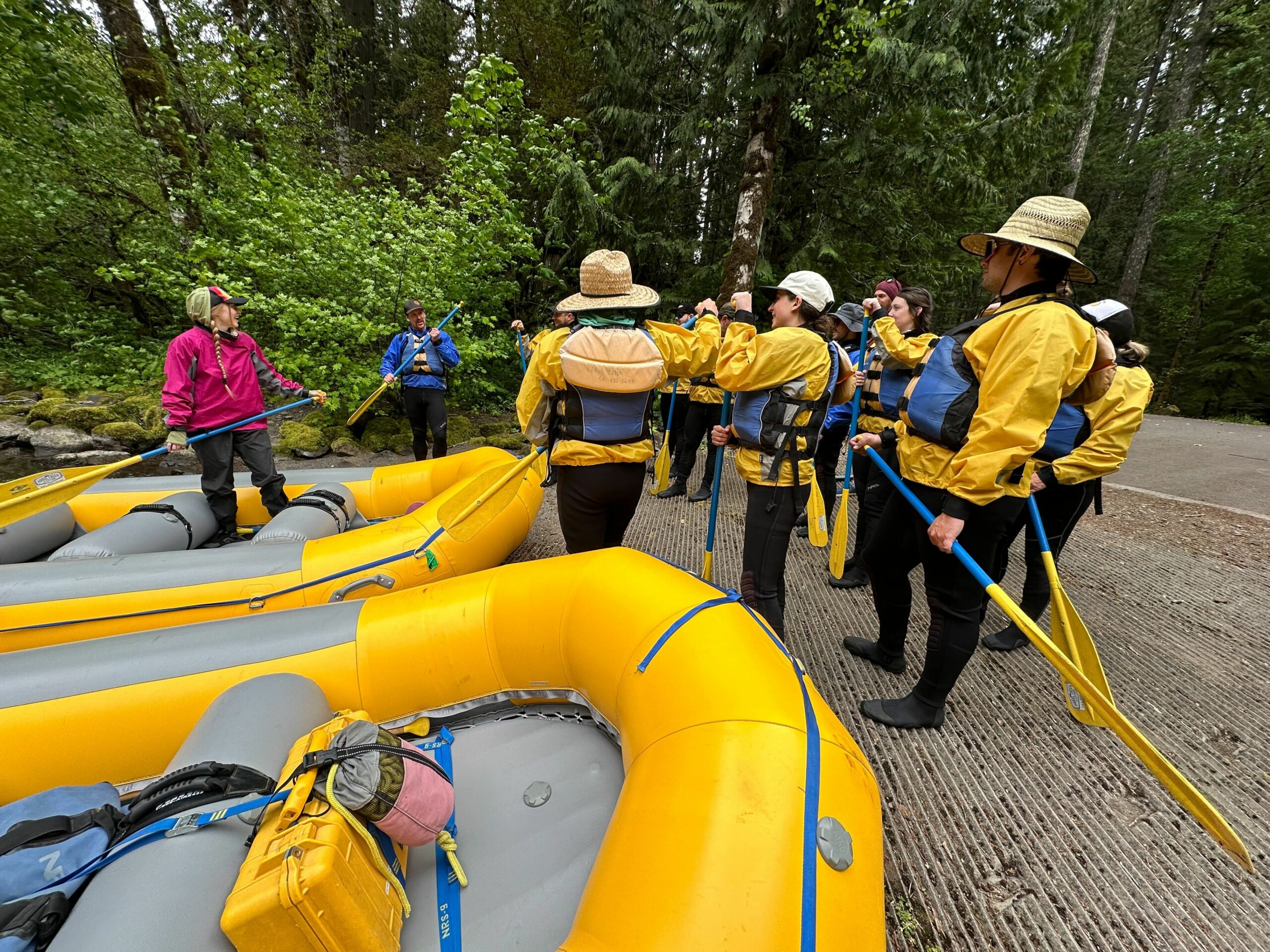 The OMM/RAP crew takes on rafting the Mackenzie river