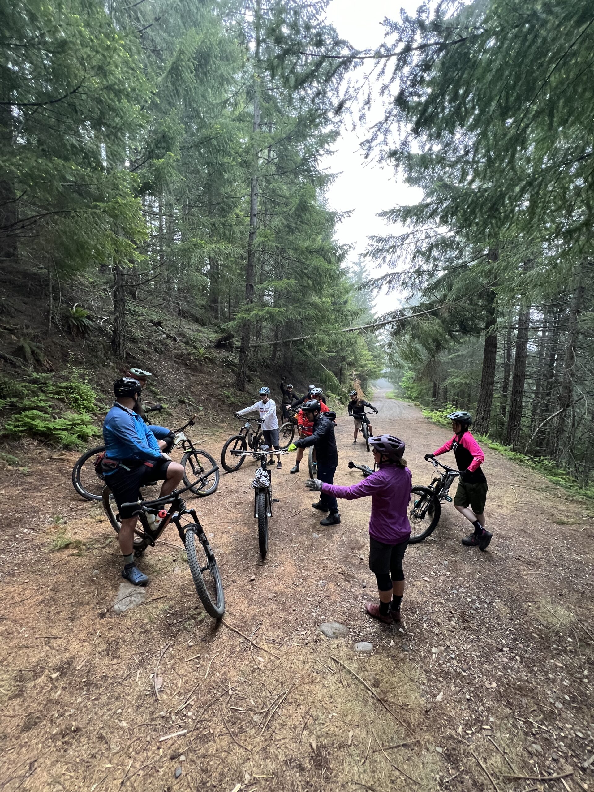 RAP/OMM Team ride at the top of Kings Castle Trail
