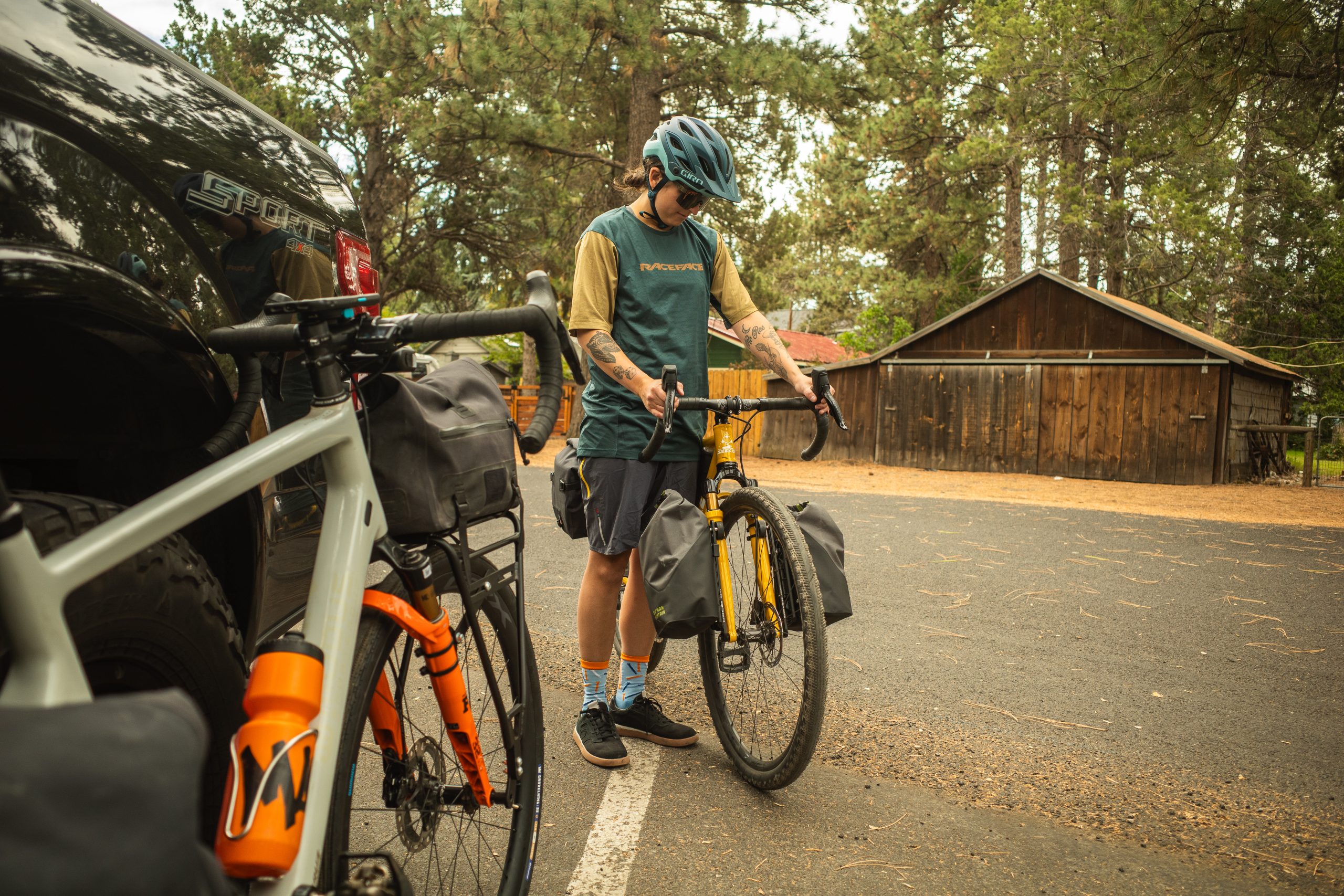 Rachael Goes for a Ride-1 Beginning of Sisters Loop Bikepacking Trip