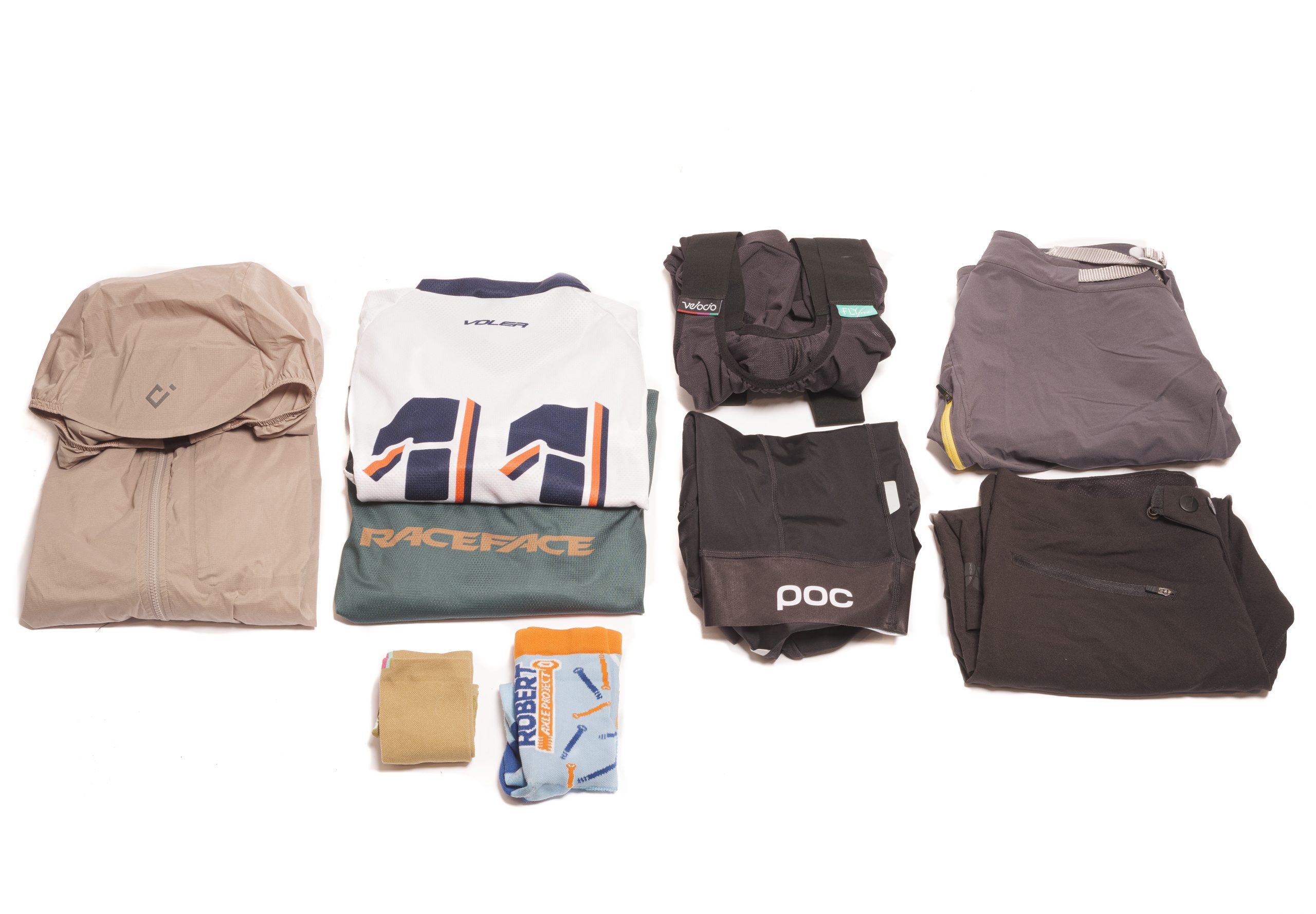 Bikepacking Clothing Blog-Jan_2025-12 Bikepacking clothing arranged to pack