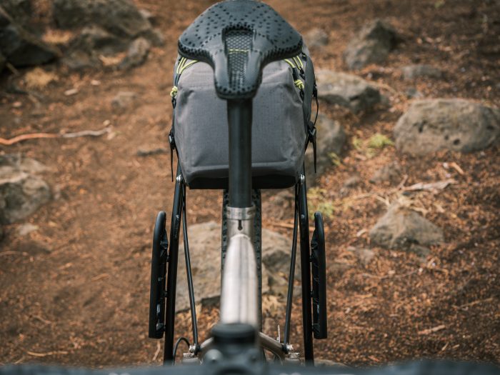 Atlas Rack Pack bikepacking bag for on top of a bike rack