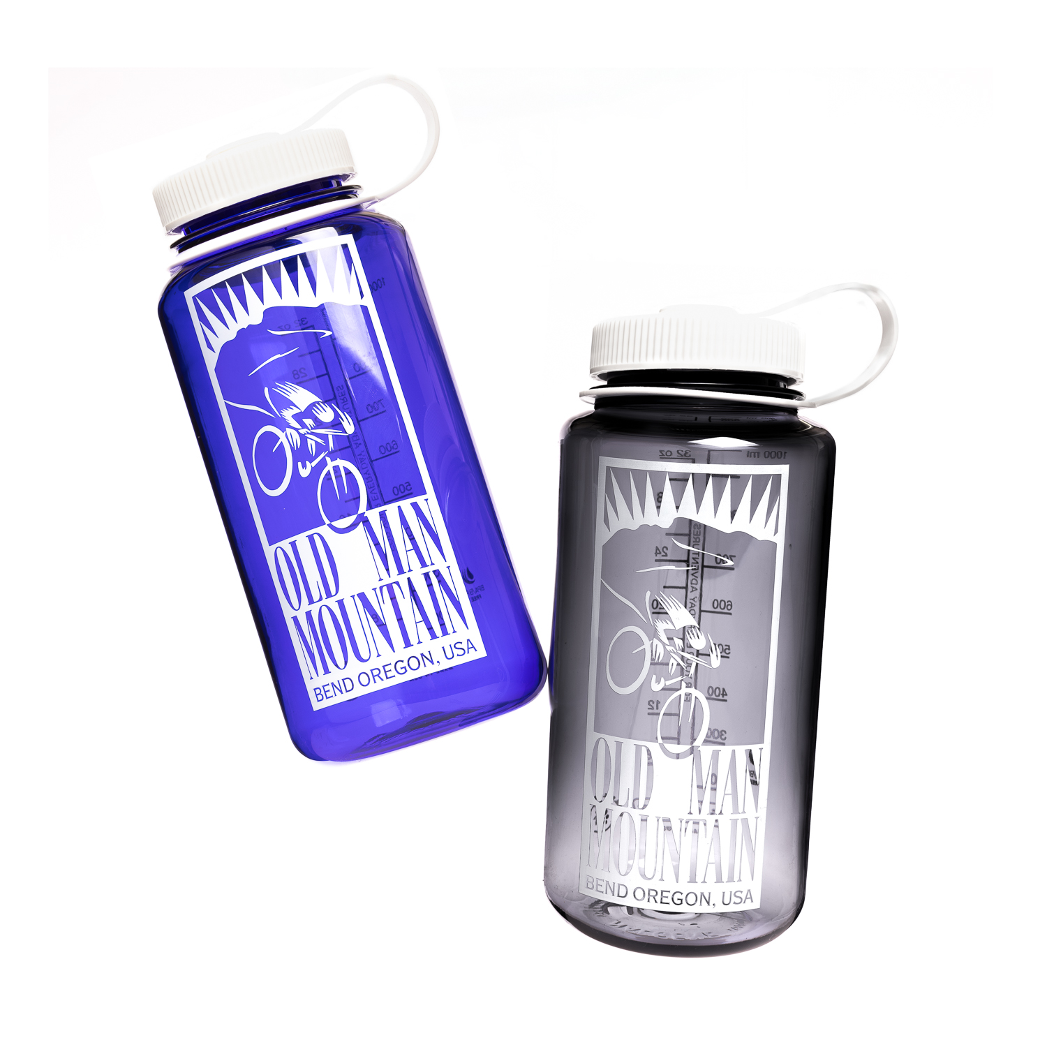Widemouth 32oz Nalgene Bottle Navy and Smoke