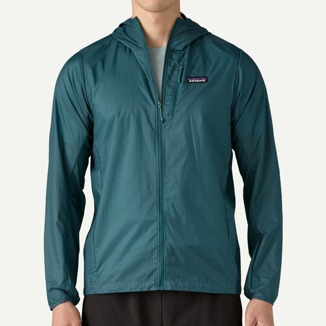 Model wearing Patagonia Houdini Men's Jacket