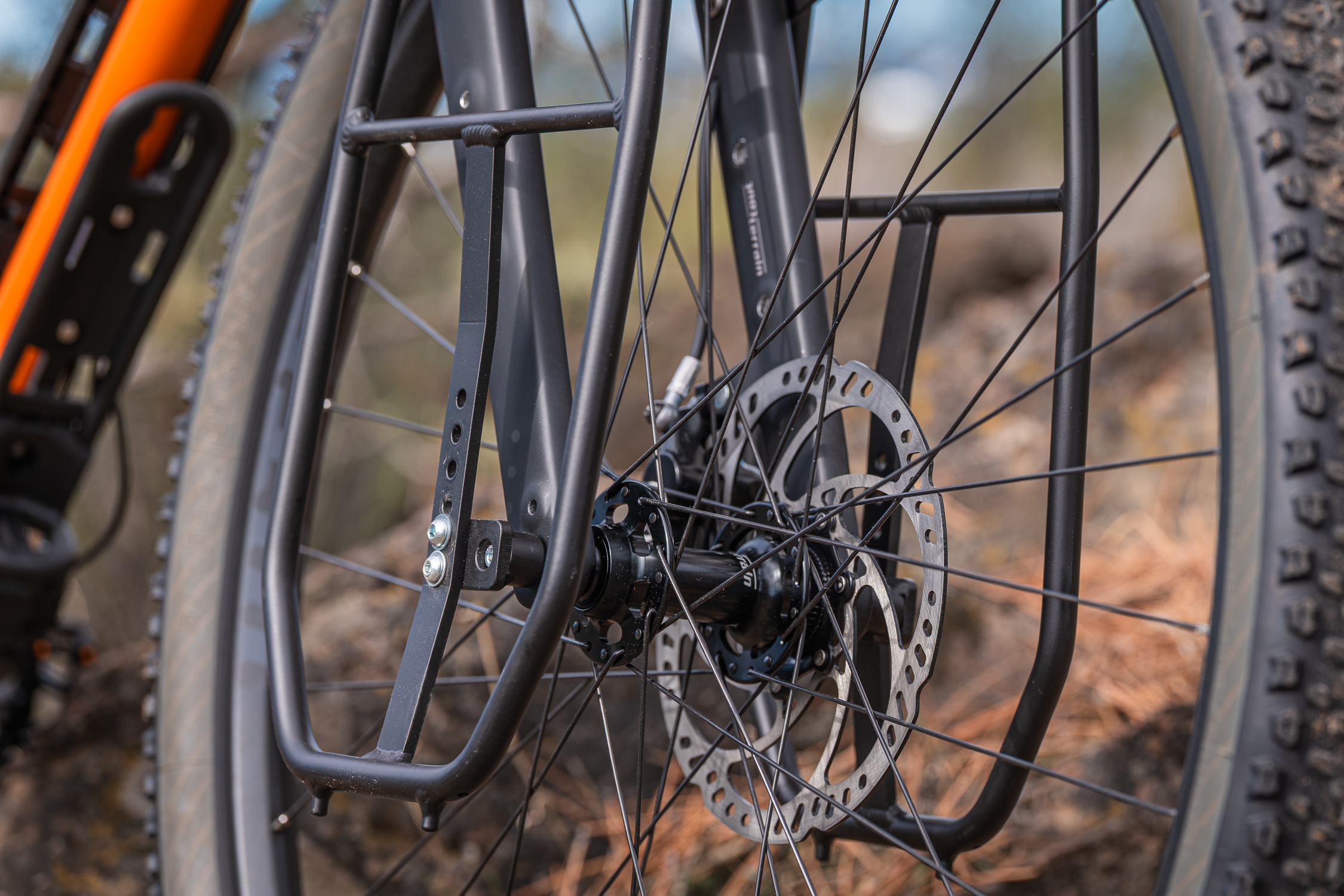 Tout Terrain touring bike with old man mountain impala lowrider front bikepacking rack