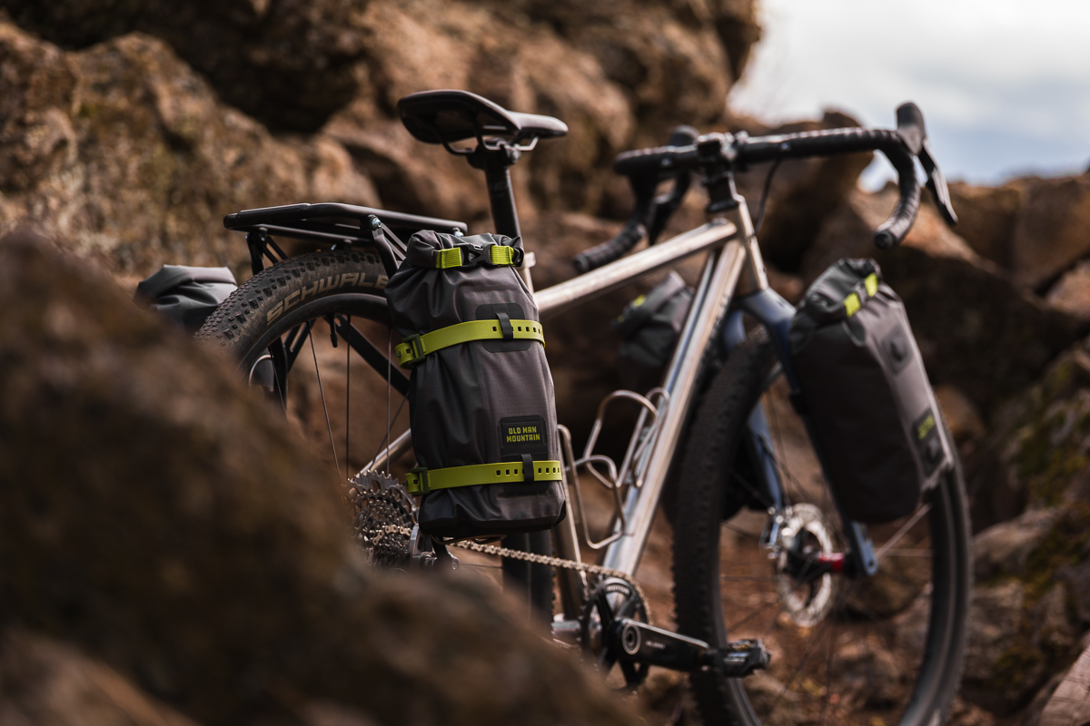 5L bikepacking dry bag.