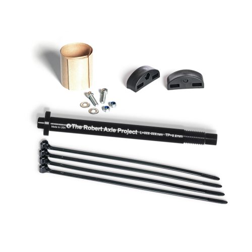 Old Man Mountain front fit kit to mount a bikepacking rack to any bike fork.