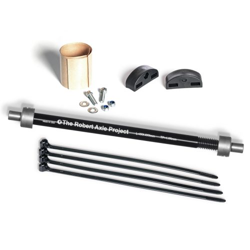 Old Man Mountain front fit kit to mount a bikepacking rack to any bike fork.