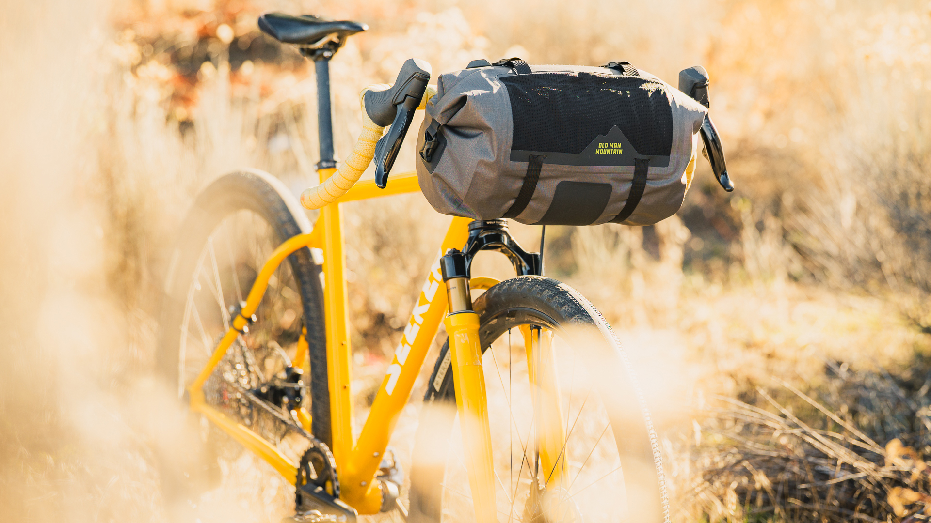 Manzanita bikepacking Cradle on Seeker gravel bike