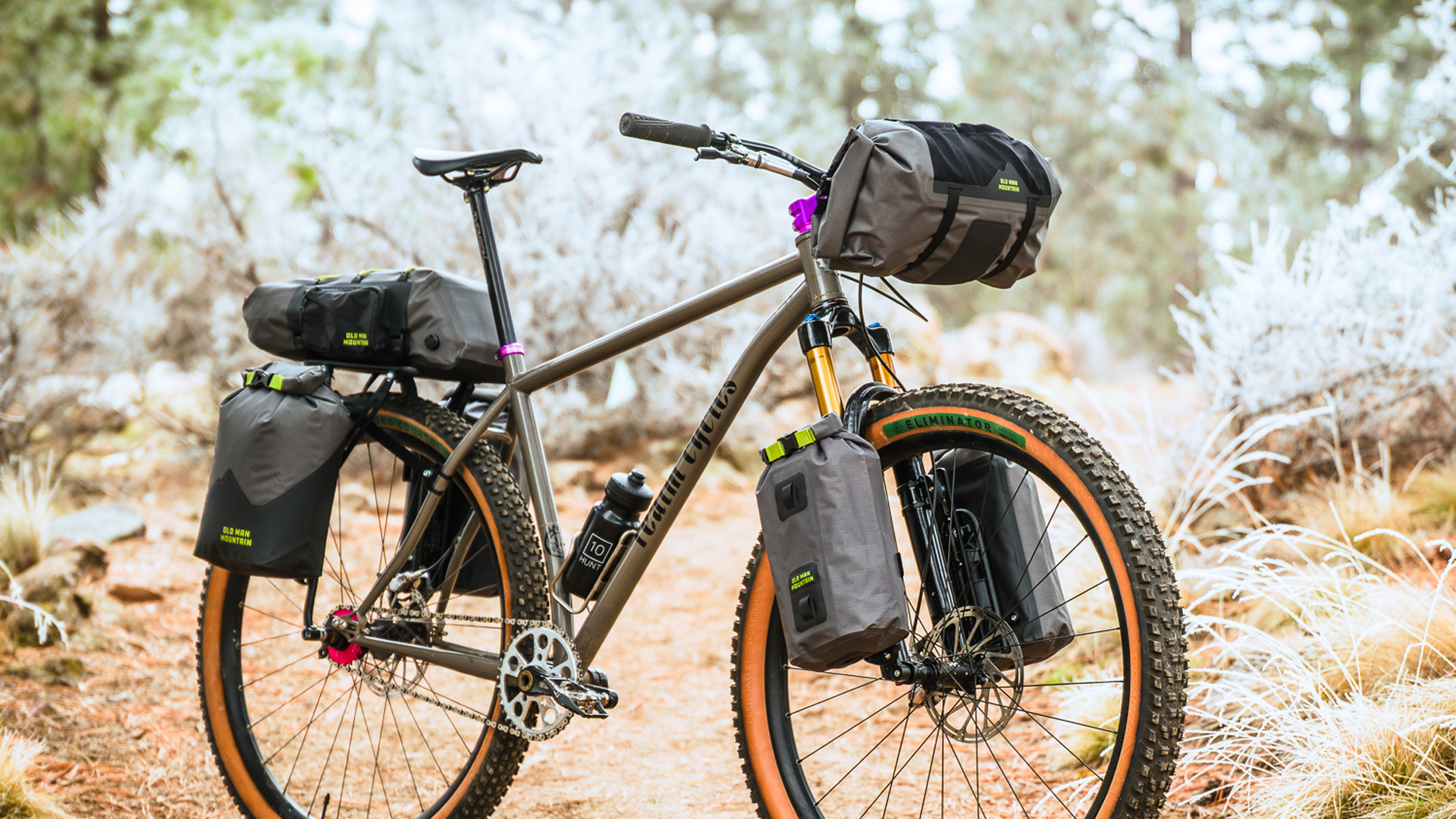 Manzanita bikepacking Cradle on Realm Cycles Mountain bike
