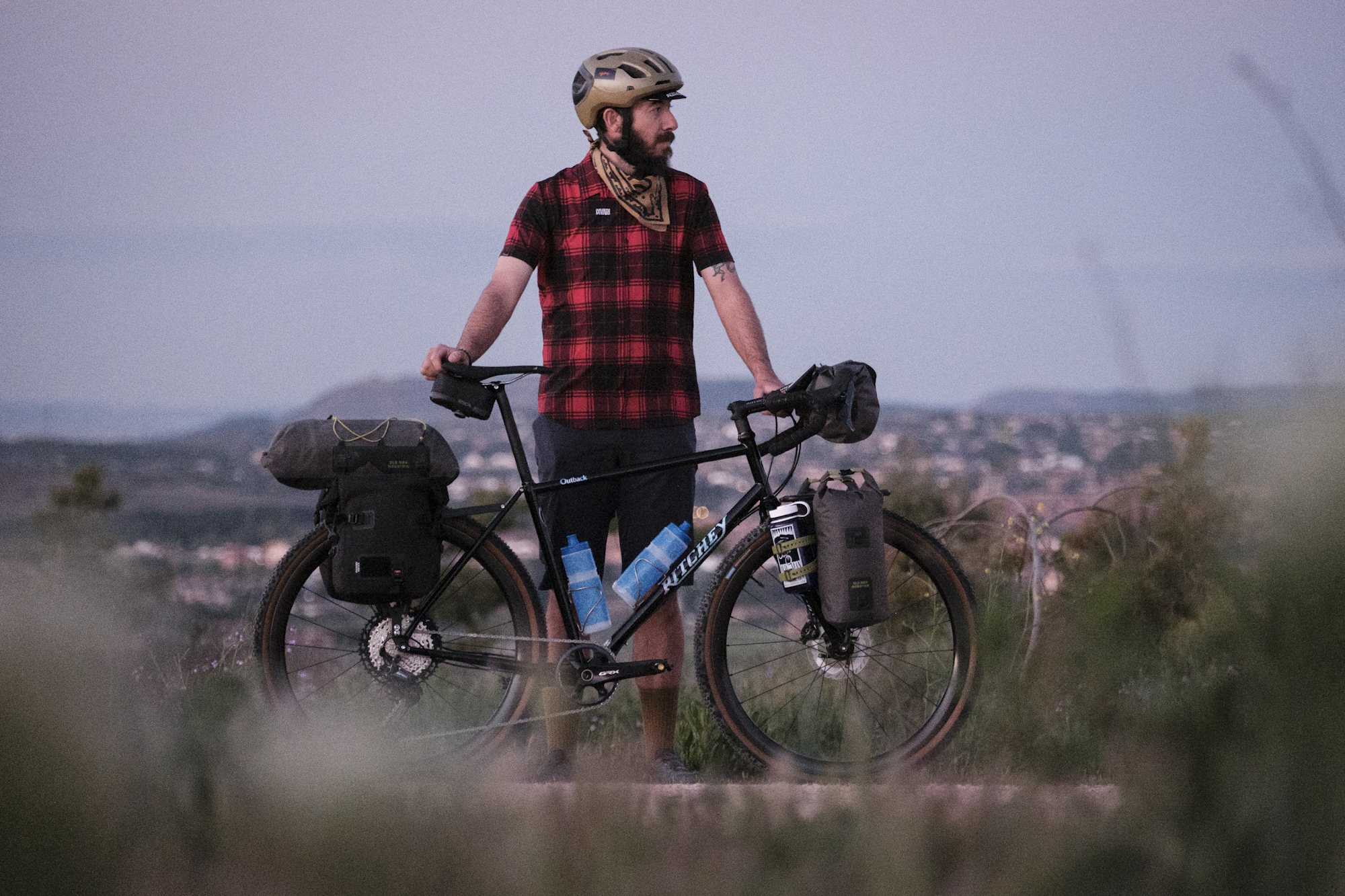 Javi and his bikepacking bike.