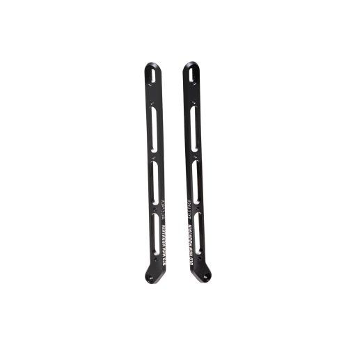 Suspension Fork and Carbon fork mounting solution for cargo cages, water bottle cages, and bolt on panniers.