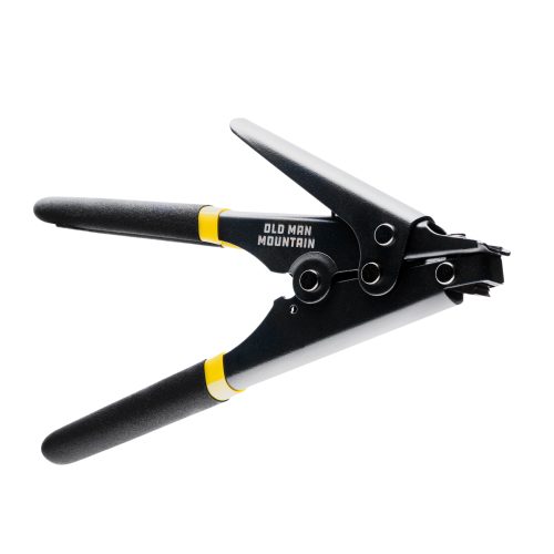 Ziptie tool for tightening and flush cutting zip ties.